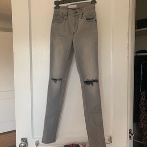 James James stretch high waisted light grey denim